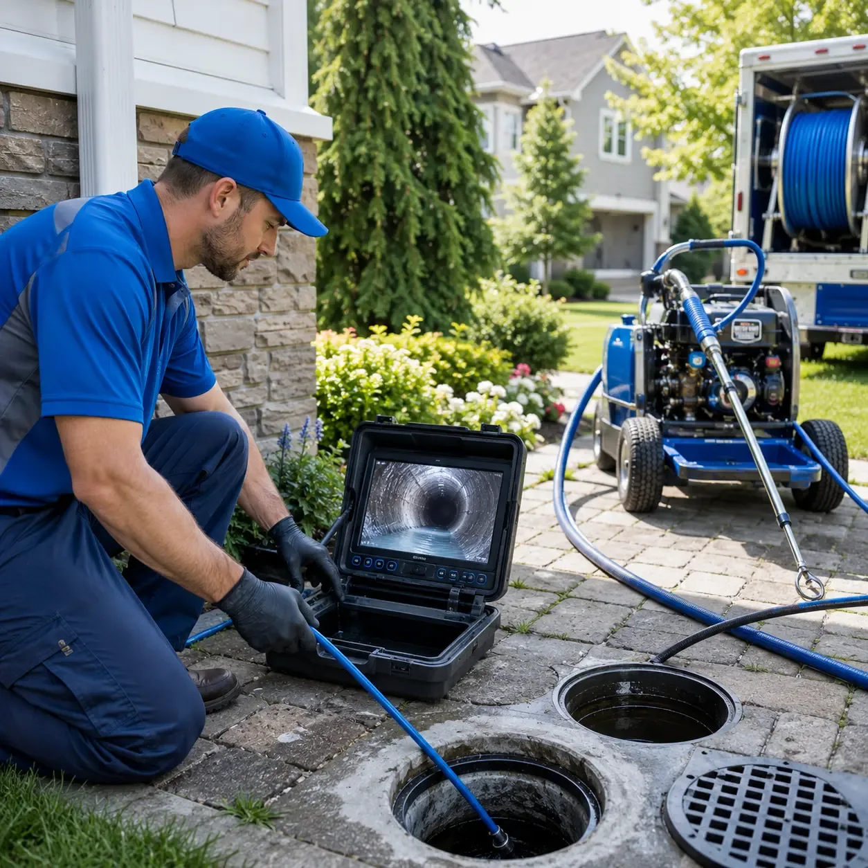 Outdoor drain cleaning professionals serving Trinity, NC
